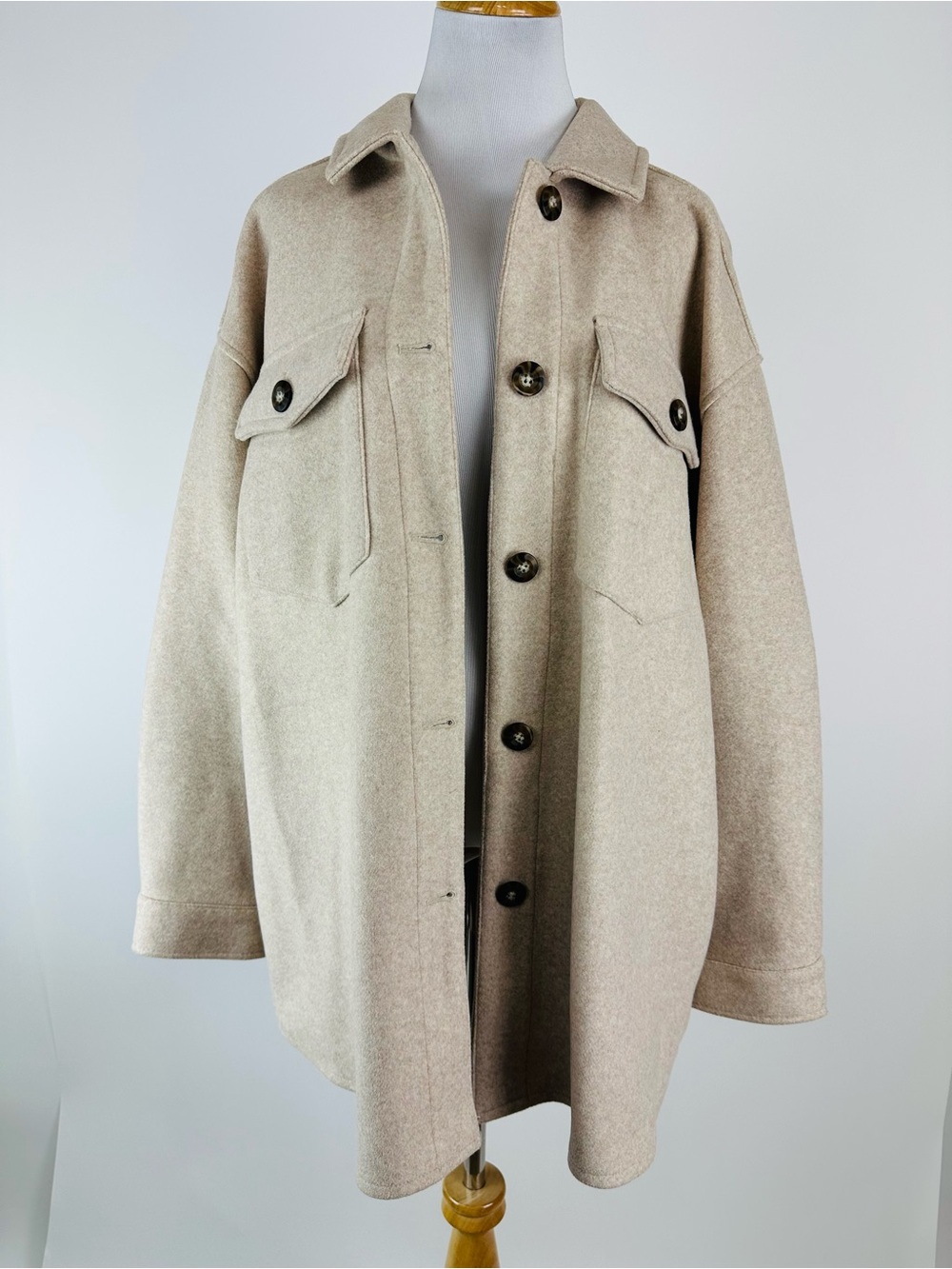 Gibson Latimer Neutral Shacket Jacket Size XXL